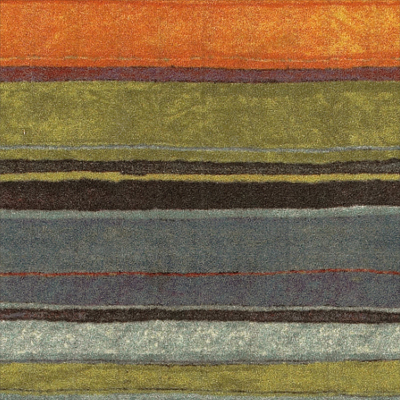 Bartlett Las Cazuela Blue/Orange Area Rug