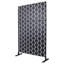 76" H x 48" W Steel Privacy Screen Panel for Outdoor and Indoor Use, Rust Red Finish-130909606