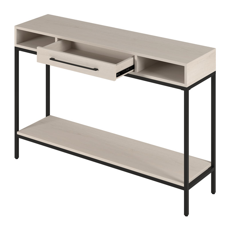 114.3cm Console Table, Alder White