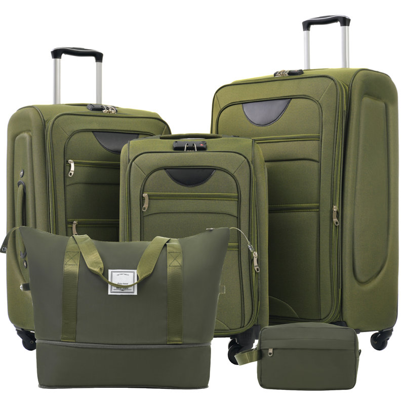 Ensemble de valise extensible 3 pièces avec sac de voyage et sac de voyage Softshell Softshell