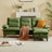 86.22" Chenille Sectional Sofa With Ottoman-30534550