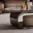Oval supercrystalline stone coffee table-105843509-105843510
