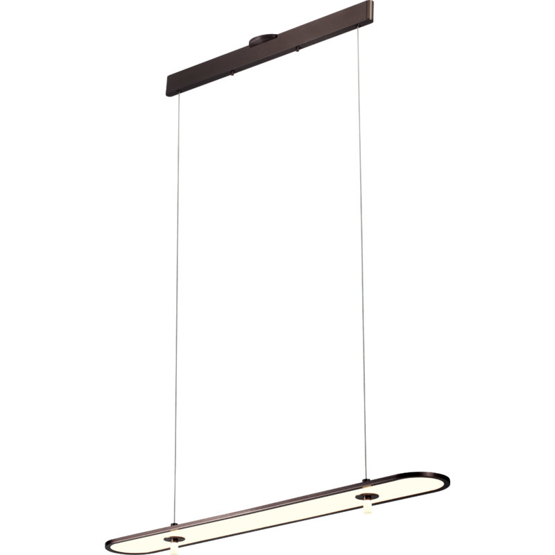 Luminaire suspendu linéaire à 1 lumière pour îlot de cuisine Irminfried