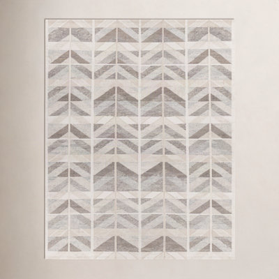 Kidus Hand-Knotted Chevron Rug