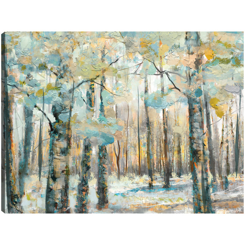 Reproduction d'art sur toile Kaleidoscope Trees IV par Studio Arts, Toile tendue, H 18 po x l 24 po x P 1,5 po
