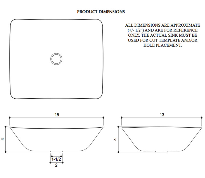D'Vontz Copper Bathroom Sinks 13'' Metal Rectangular Bathroom Sink, Dark Smoke Copper