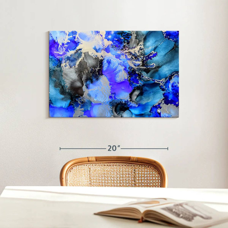 Bleu givré Avery, H 16 po x l 24 po
