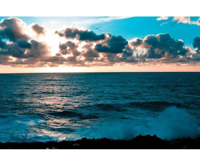 Art sur toile tendue, Rosecliff Heights Berzel, Erin Gallery, Depoe Bay Sunset I, H 28 po x l 40 po