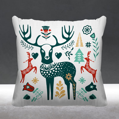 Outdoor Reversible Throw Pillow