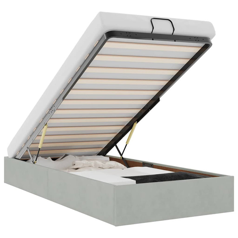 Bed, Light Grey, Single (3')