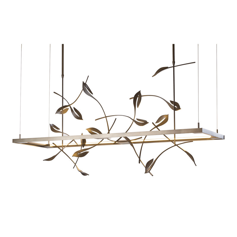 Luminaire suspendu linéaire à DEL Four Seasons, Basse, Fumée foncée