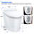 BCANHOME Smart Toilet with Tankless Bidet Wash, Auto Open Lid, 1.28 Gallons Auto Dual Flush, Heat Seat, Warm Wash/Dryer, Soft Closing, Remote Control