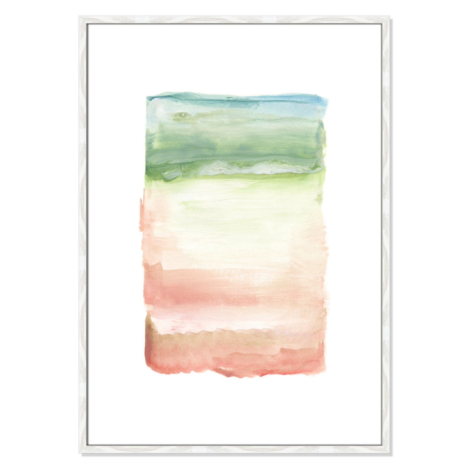 Skye I - Picture Frame Print on Paper, White Framed Paper, 41.5" H x 29.5" W x 0.75" D