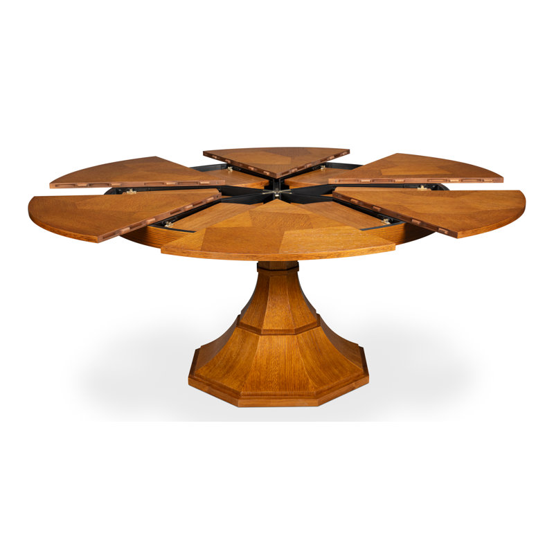 Giselle Round Dining Table, 30"H x 55"L x 55"W, Tobacco Brown