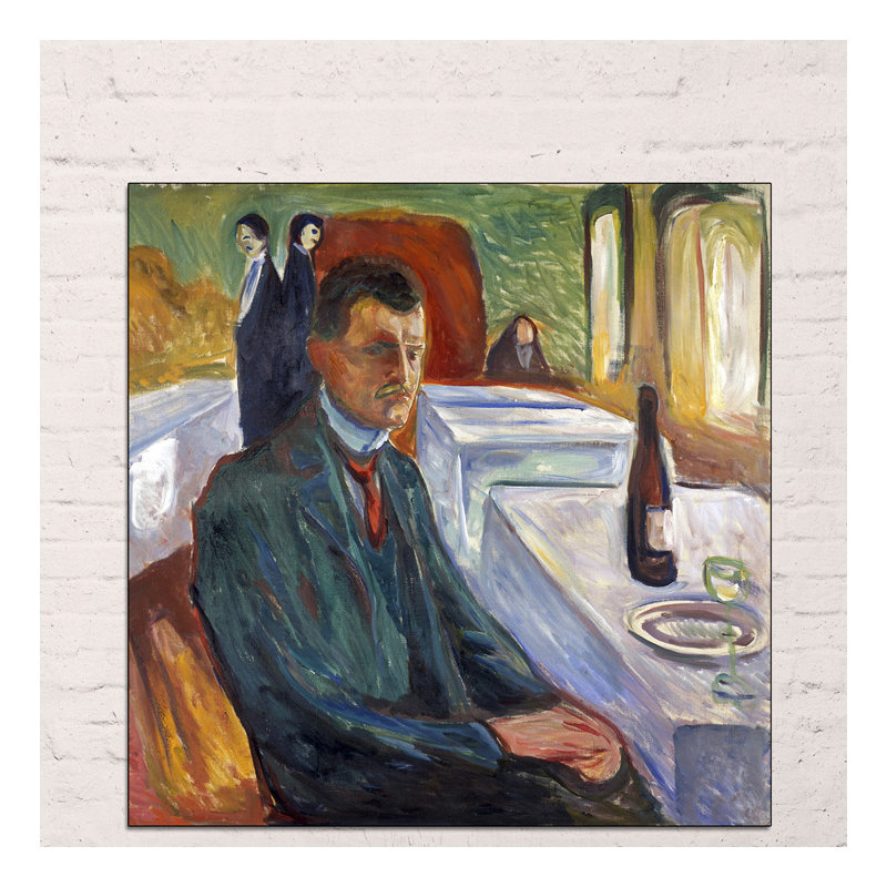 Edvard Munch - Wrapped Canvas Painting, 100cm H x 100cm W x 1.8cm D