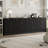 Black Fluted Dresser For Bedroom With 7 Drawers, 55" Wide Modern Chest Of Drawers With Metal Handle-2120894439