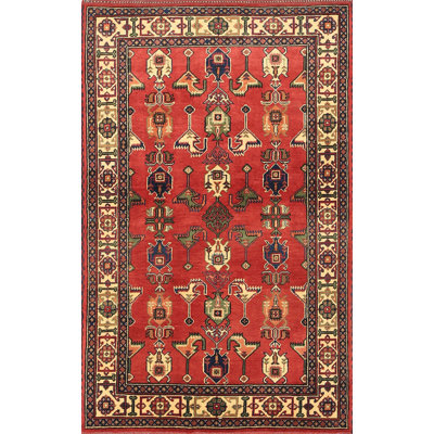 Tapis orange Southwestern