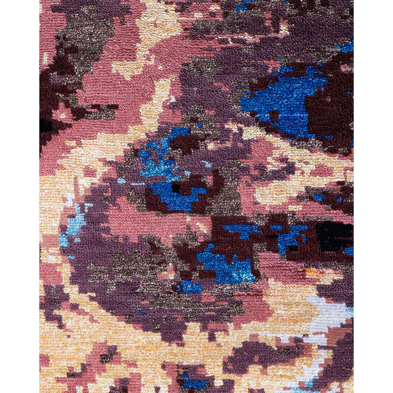 Overdyed One-of-a-Kind 8' 1" X 10' 0" Hand Knotted Area Rug