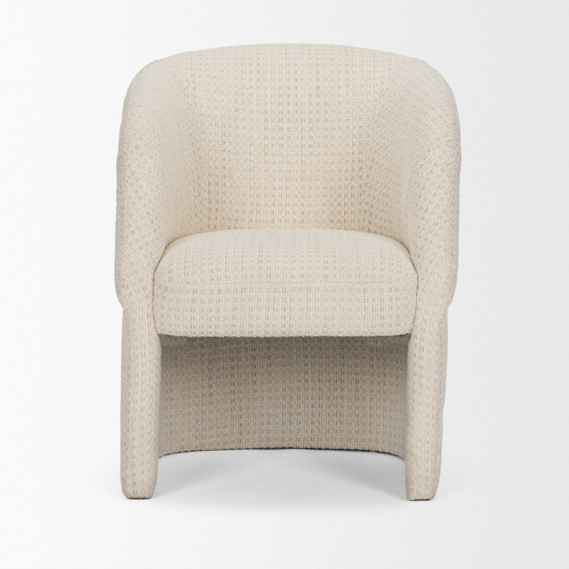 Fauteuil de salle à manger Curtis, Crème