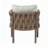 2-Pieces Outdoor Metal Patio Club Chair