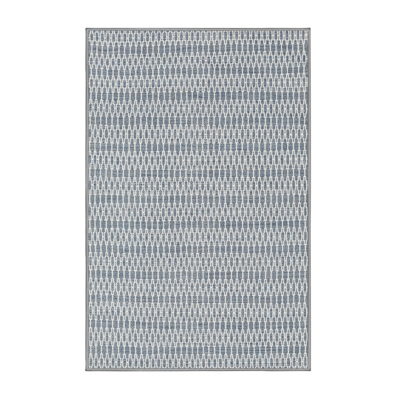 Tapis gris/argenté contemporaine Sunderland, Rectangle 2 pi x 5 pi
