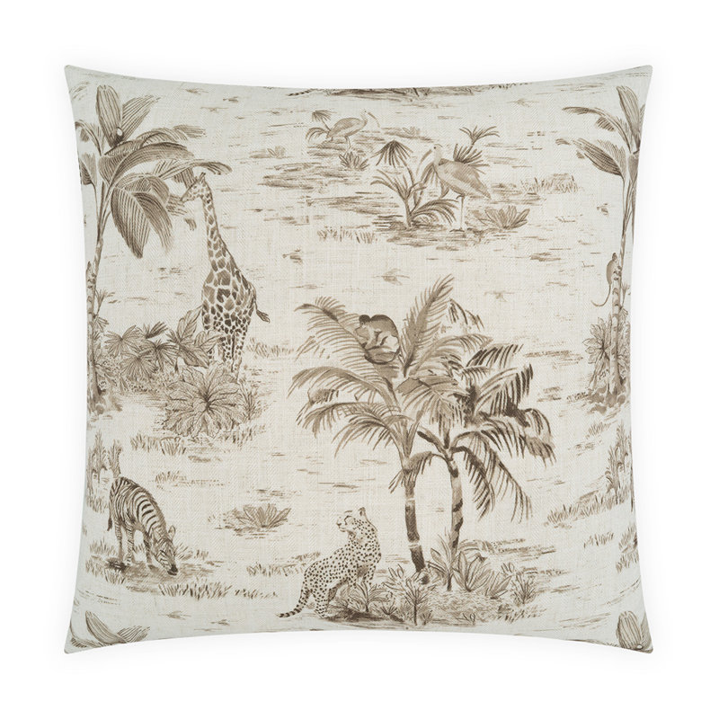 Audra Square Pillow Cover & Insert, Truffle, Square 22"