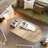 Microcement ash wood solid wood coffee table