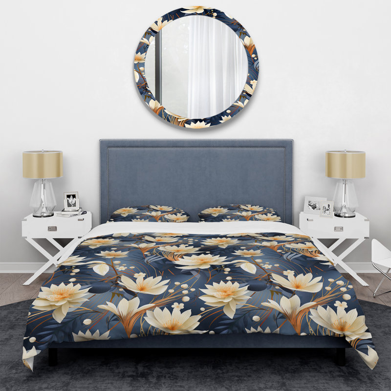 Literie Nehamiah, Housse de couette simple + 1 taie décorative stan