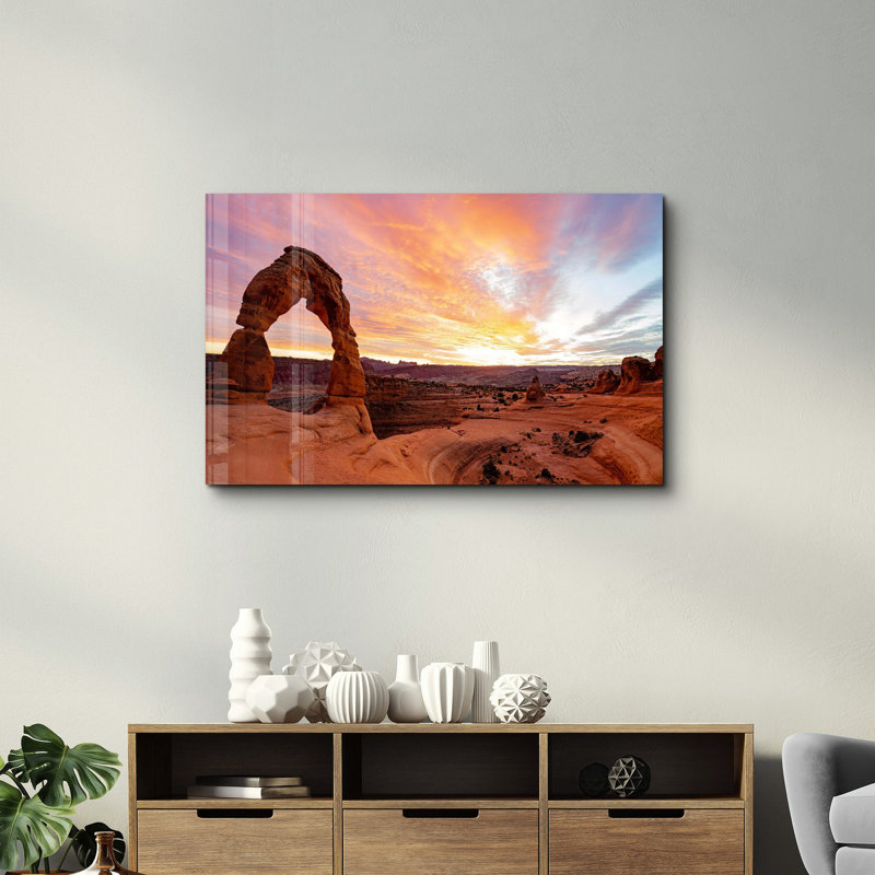 Peinture décorative en verre trempé