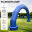 Arche gonflable demi-cercle en PVC 20 pi avec souffleur intégré, arche imperméable durable pour les marathons, les courses, les événements et les promotions commerciales - Bleu-130619729