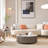 Modern Round White Nesting Coffee Table Set