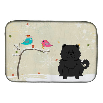 Tapis de noël entre amis chow chow