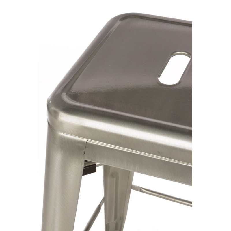 Bryer Counter Stool with Metal Frame, Gunmetal