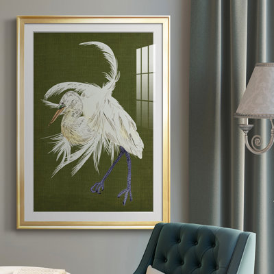 Heron Plumage II - reproduction de cadre photo