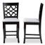 Upholstered Counter Stool with Solid Wood Frame-1195264941