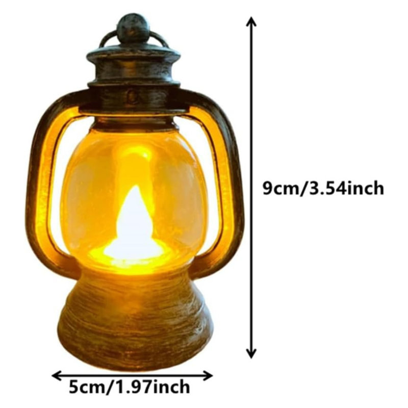 Paquet de 12 mini-lanternes avec bougies à DEL scintillantes de 4 po argentées