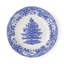 Blue Italian,christmas Set Of 4 Side Plates