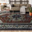 Tapis rouille et beige noué à la main de haute qualité