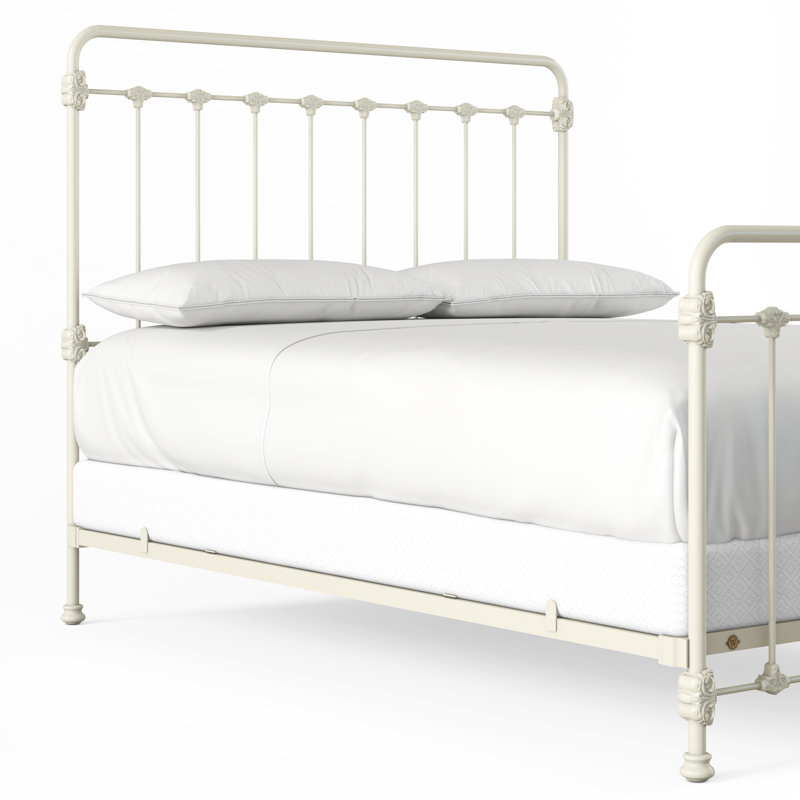 160 Picket Fence Bed | Complete Standard, California King, Gloss Off-White