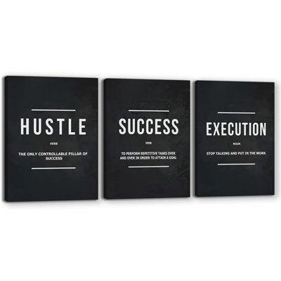 Inspirational Poster Print Success Wall Art Motivational Entrepreneur Goals Quotes Wall Decor Work Hard Picture Painting Decoration Artwork For Office