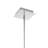 6" Chrome Pendant Light for Home Office, Walk-In Closet – 1-Light Geometric Mini Pendant with E26 Bulb Base – LED Compatible, Angular Crystal Panels – BACL Certified