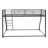 Metal Floor Bunk Bed, Twin XL Over Queen