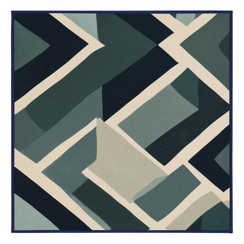 Dreamlit Tides Rug, Square 7'