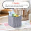 Ensemble de bacs en carton pliables en tissu