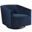 Fauteuil pivotant en velours Twist-1778750593