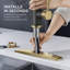 Robinet de cuisine rétractable à poignée simple avec accessoires-62467305