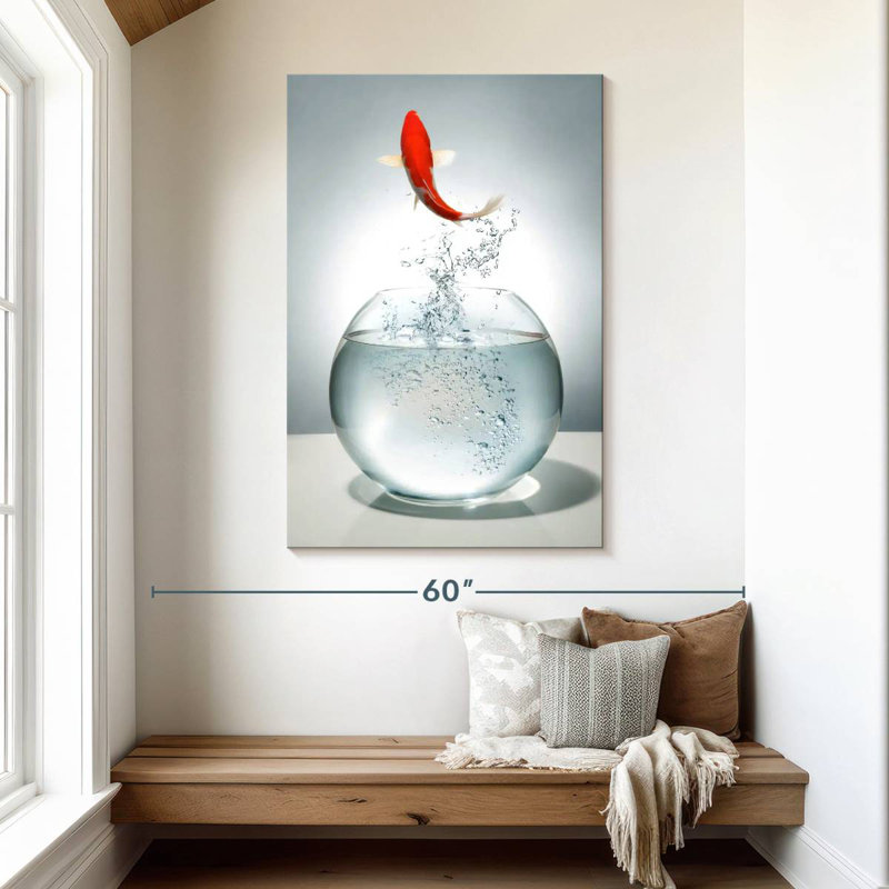 Brampt Fish Bowl Escape, H 48 po x l 32 po