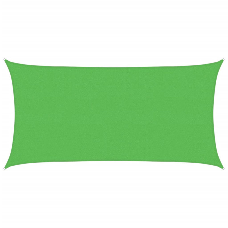 Attalus Rectangular Shade Sail, 2.5m x 4.5m, Green