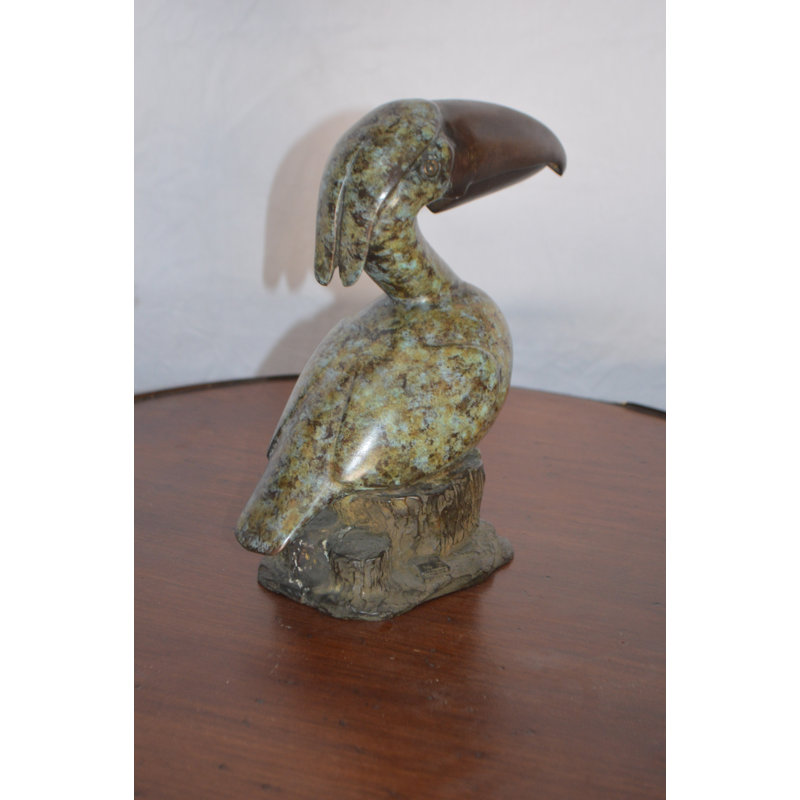 Copper Toucan Bird Fountain