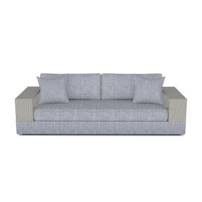 Embrace Wood Shelf Arm Sofa